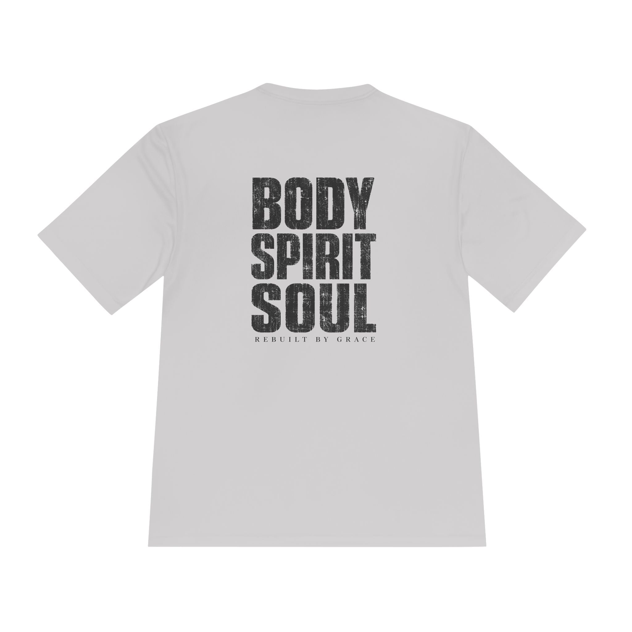 Body Spirit Soul Moisture-Wicking Tee — Athletic Faith-Inspired Shirt - RESTERATION