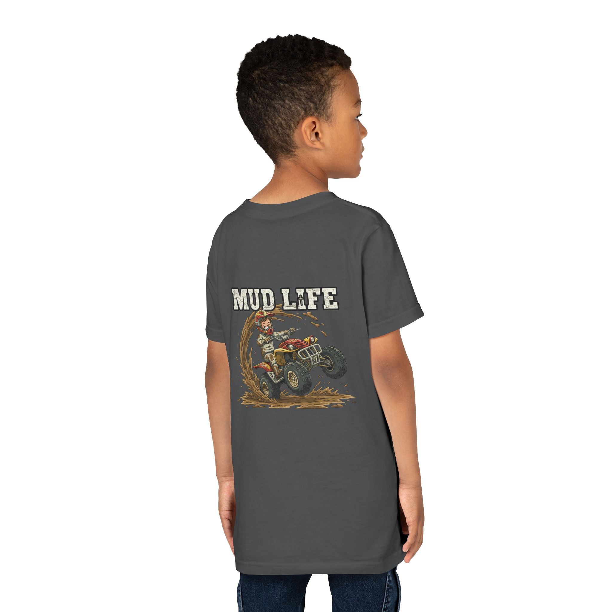 Mud Life — ATV Youth T-Shirt - RESTERATION
