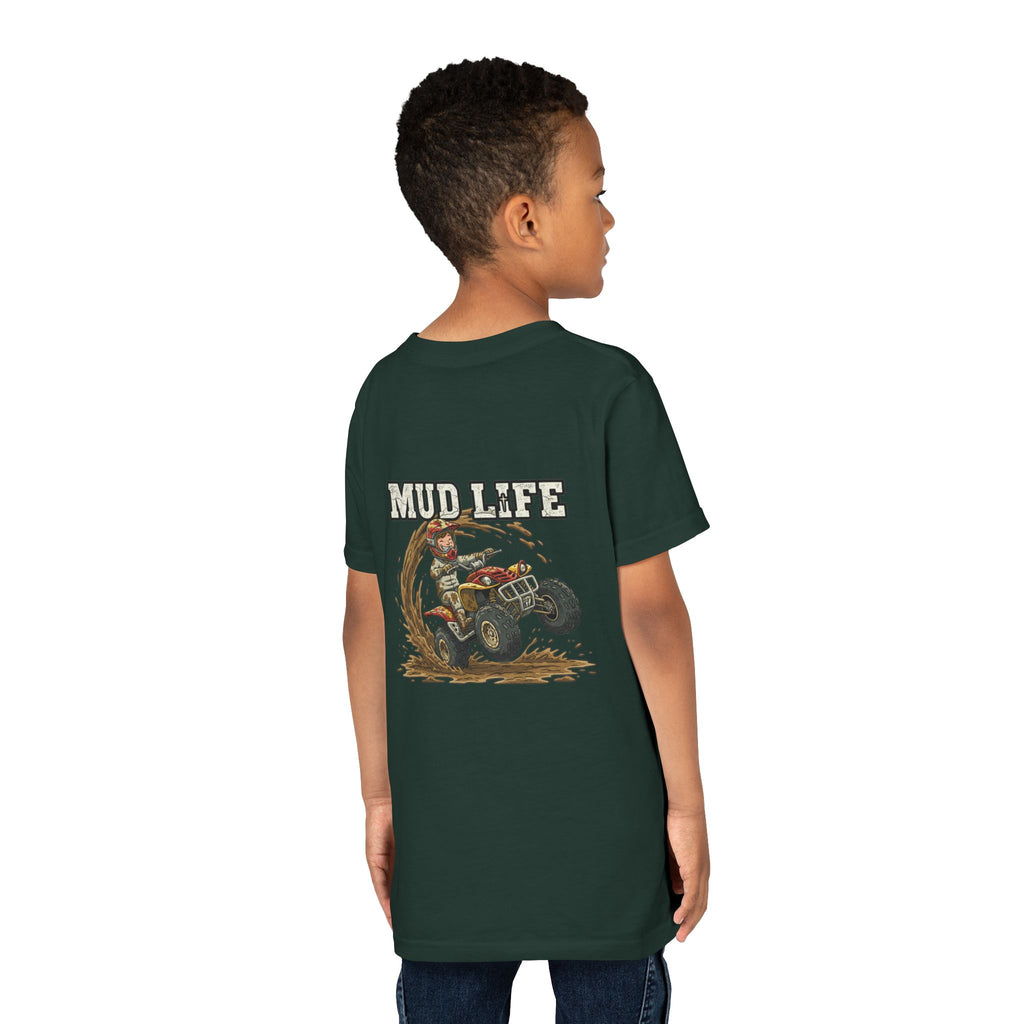 Mud Life — ATV Youth T-Shirt - RESTERATION