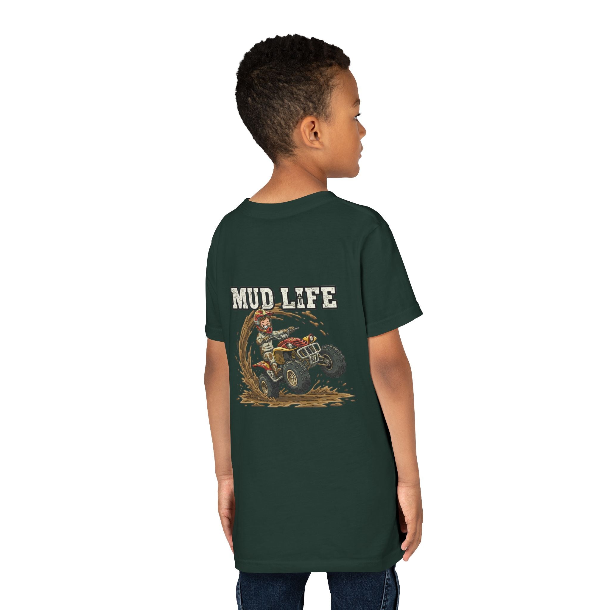 Mud Life — ATV Youth T-Shirt - RESTERATION